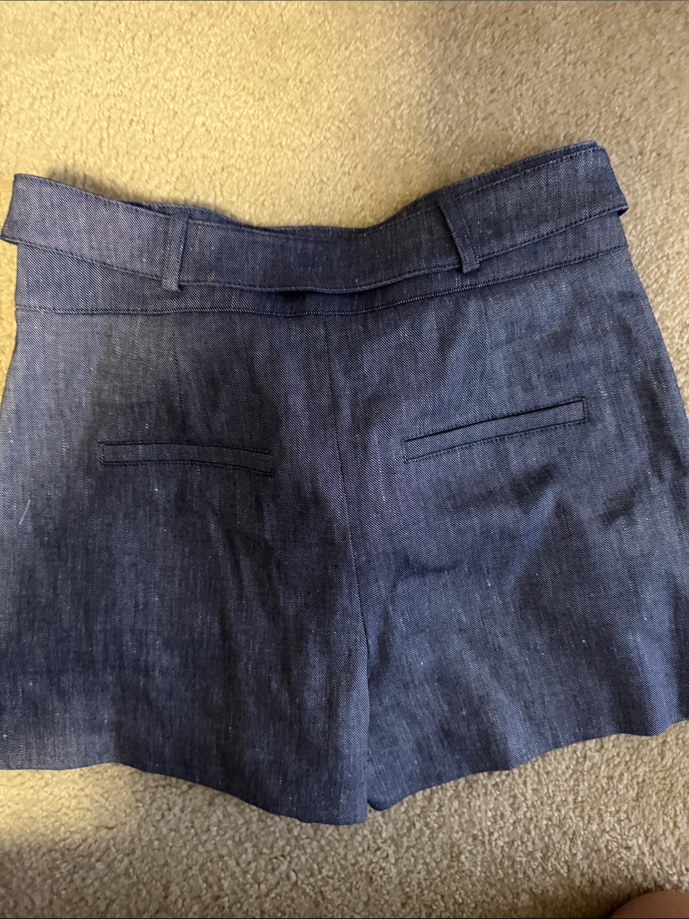 NWT Veronica Beard Blue Melange High-Waist Runo Tailored Shorts size 6 - Picture 4 of 6